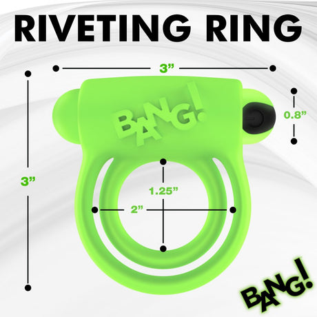 Glow-in-the-Dark Silicone Vibrating Cock Ring - image 4