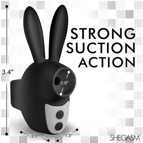 Sucky Bunny Clit Stimulator - Black - image 4