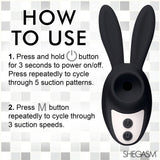 Sucky Bunny Clit Stimulator - Black - image 7
