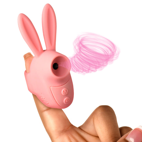 Shegasm Sucky Bunny Clitoral Stimulator — Pink, Rechargeable - 848518055538