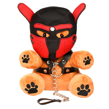 Master Series Pup Bear Plush with Removable Muzzle, Hood & Leash (9in) - MS-AH467