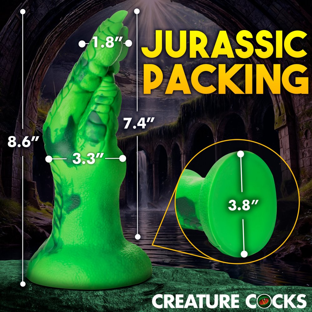 Raptor Claw Fisting Silicone Dildo - Green - image 4