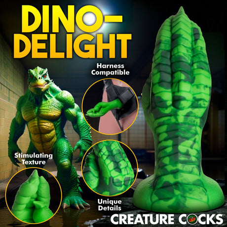 Raptor Claw Fisting Silicone Dildo - Green - image 6