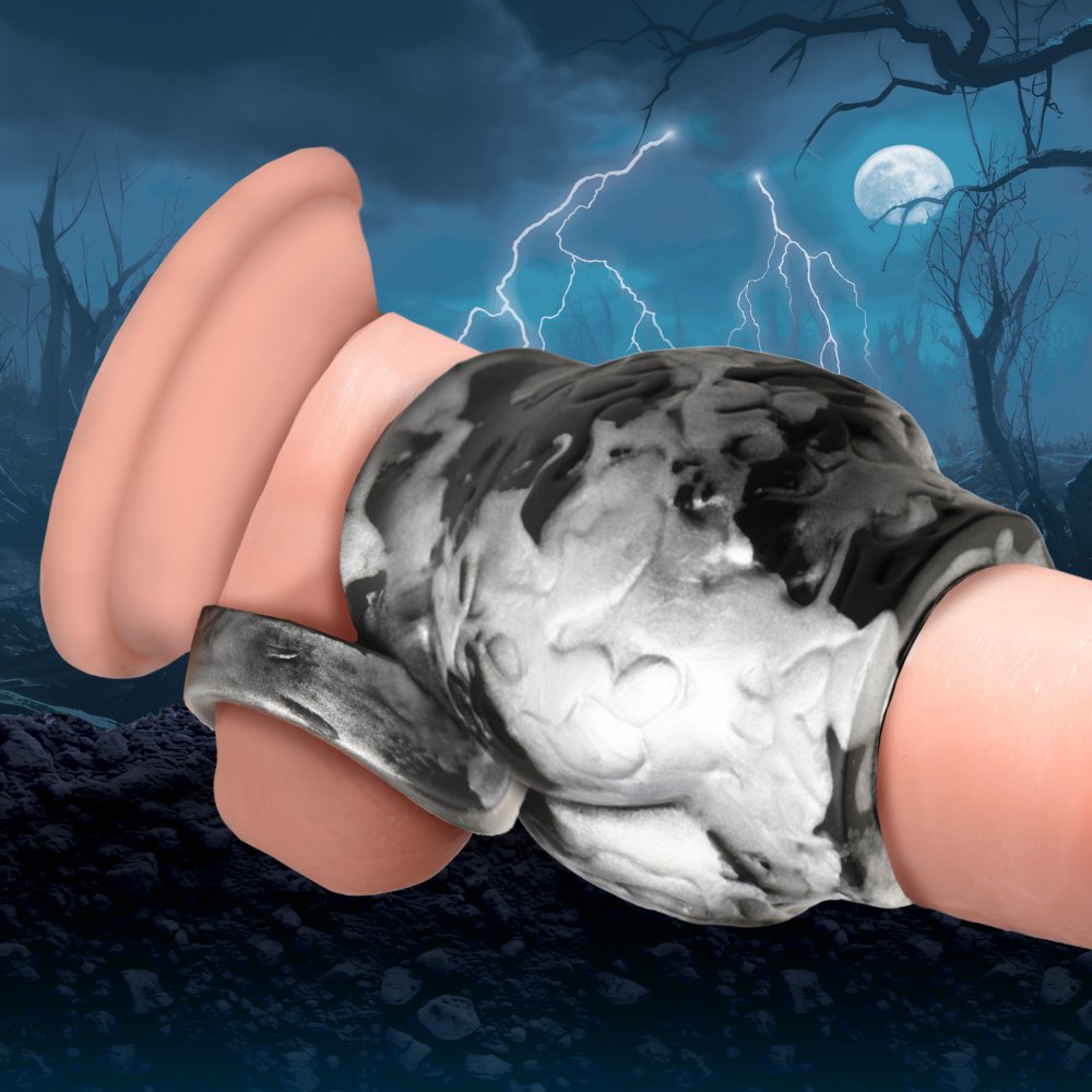Night Prowler Silicone Girth Enhancer with Ball Strap - Medium - image 1