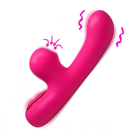 Mini Suction Silicone G-Spot Rabbit Vibrator - image 8