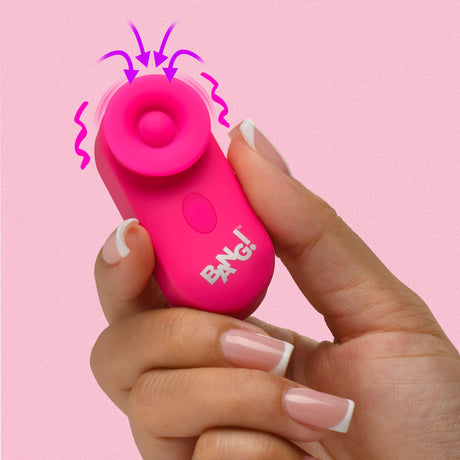Bang! Mini Clitoral Stimulator — Pink, Suction & Pulsing - BNG-AH505-PINK