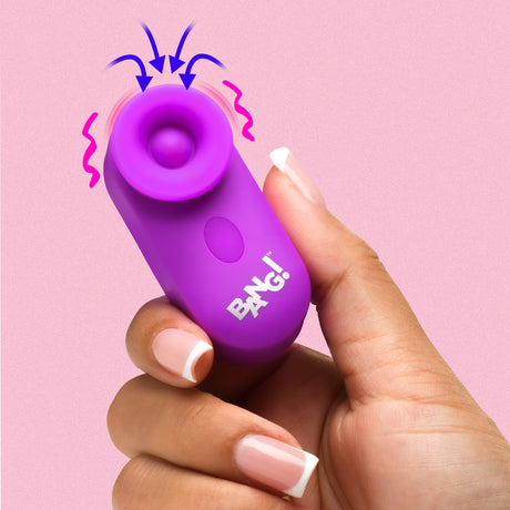 Bang! Mini Clitoral Stimulator — Pink, Suction & Pulsing - BNG-AH505-PINK