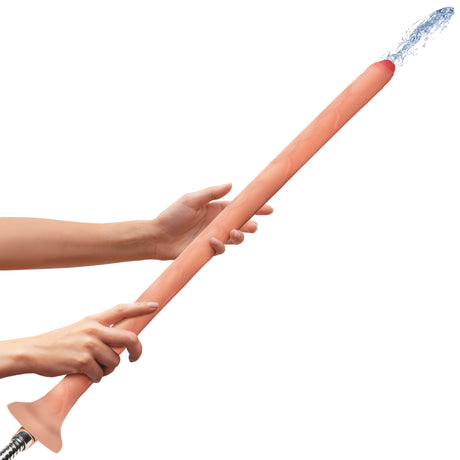 Hosed Slim Silicone Enema Hose — 19" Insertable (Light) - 848518056122