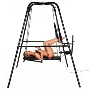 Master Series Throne Deluxe Adjustable Sling with Detachable Sex Machine - 848518056221