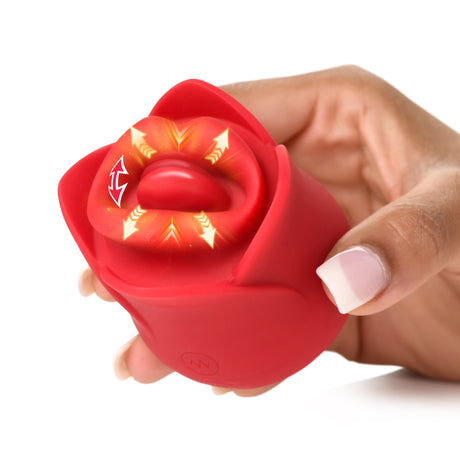 Lickgasm Sweet Kiss Clitoral Stimulator — Silicone, Red, Rechargeable - INM-AH518-RED