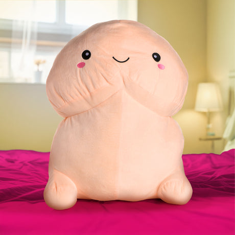 Pop Peckers Chibi Happy Peckers Pillow — Large, Light - 848518056283