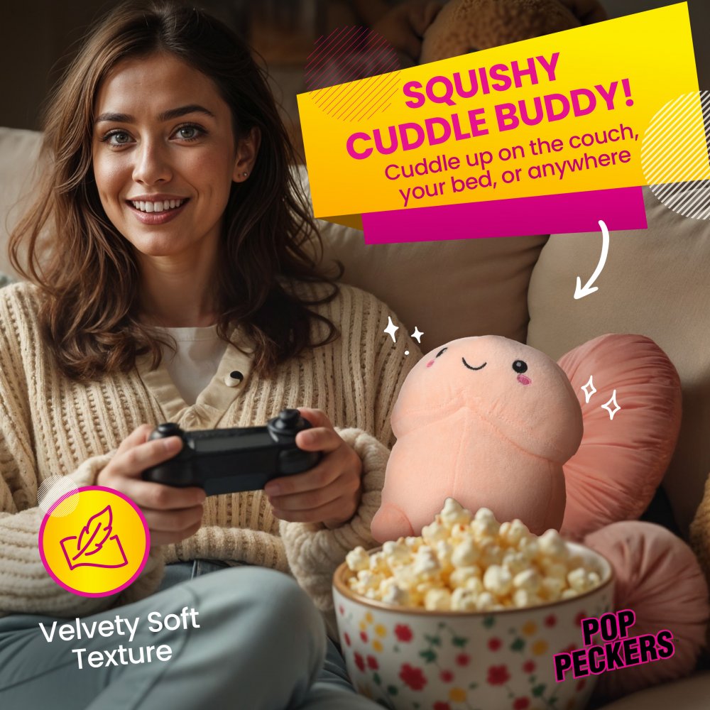 Chibi Happy Peckers Pillow - Small - image 2