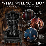 BDSM Throne Chair - Black - image 3