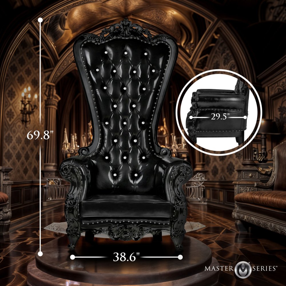 BDSM Throne Chair - Black - image 4