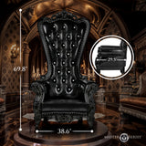 BDSM Throne Chair - Black - image 4