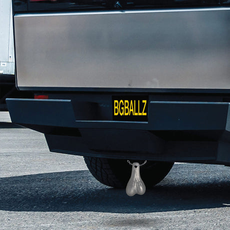 Big Ballers Truck Nuts Hitch Gag — Black, 7.5 in - 848518056511
