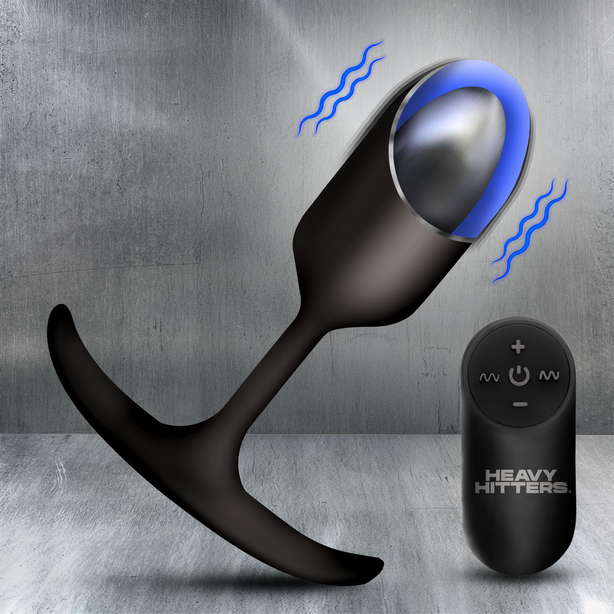 Vibrating Weighted Silicone Anal Plug - image 1