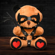 Master Series Dom Bear — Plush Adult Gag Gift with Kink Accessories, 8.7 in - MS-AH657