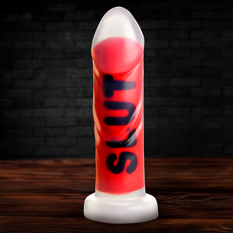 Master Series SLUT Silicone Dildo — 6.8in Insertable, 1.8in Diameter, Suction Base - 848518058416