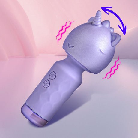 Bang! Unicorn Silicone Wand — Lavender Compact Vibrator - BNG-AH663