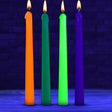Master Series Glow Wax UV Blacklight Reactive Drip Candles — Set of 4 - MS-AH678