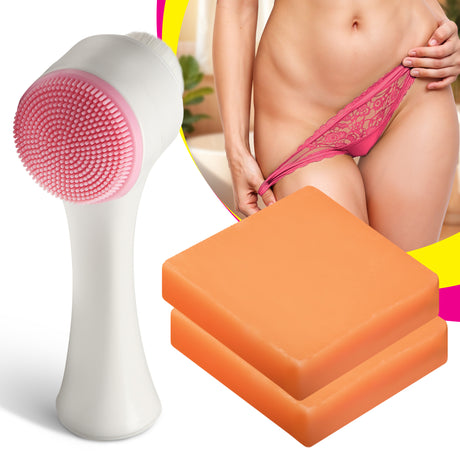 CleanStream Glow Kojic Acid Brightening Soap — 2 Bars with Applicator - 848518058829
