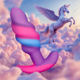 Creature Cocks Unicorn Swirl Silicone Butt Plug — Small - CC-AH706-SMALL