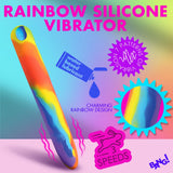 Rainbow Silicone Vibrator - image 2