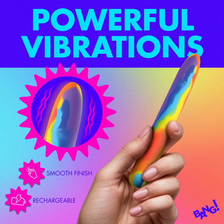 Rainbow Silicone Vibrator - image 3