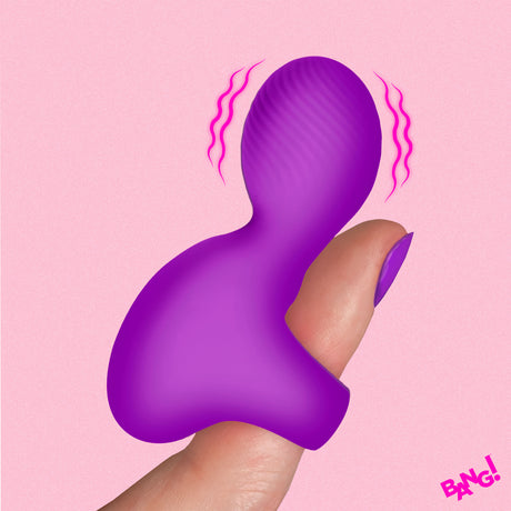 Bang! Silicone Finger Vibrator — Pink, Rechargeable Ring Vibe - BG-AH711-PINK