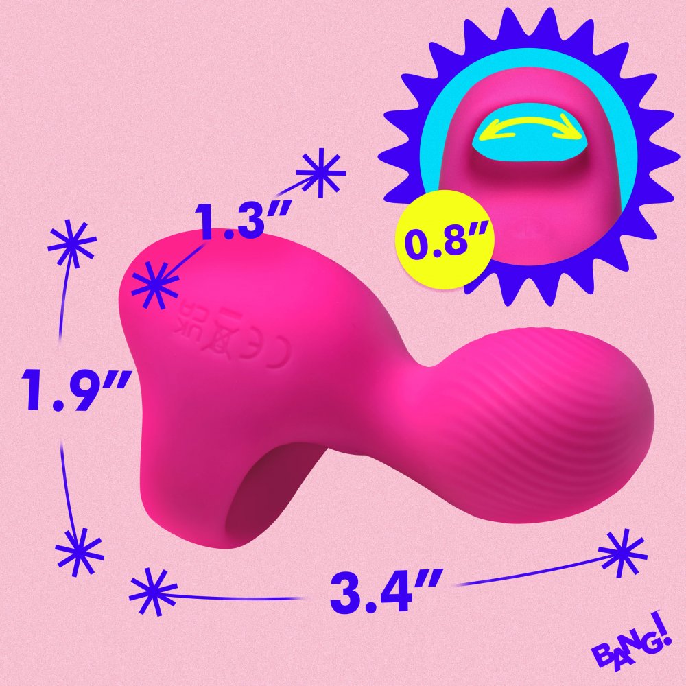 Silicone Finger Vibrator - Pink - image 4