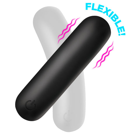 Bang! Flexible Silicone Bullet Vibrator, Blue — 3.1 in - BNG-AH717-BLU