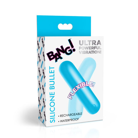 Flexible Silicone Bullet - Blue - image 5