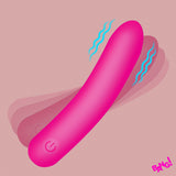Bang! Tapered Flexible Silicone Bullet Vibrator, Pink 3.7in - BNG-AH718-PNK