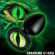 Creature Eye Green Eye Silicone Butt Plug - Small - image 1