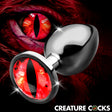 Sinister Eye Red Eye Metal Butt Plug - Large - image 1
