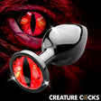 Sinister Eye Red Eye Metal Butt Plug - Medium - image 1