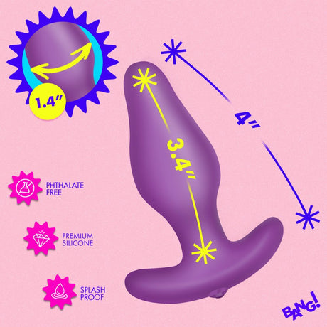 Vibrating Silicone Butt Plug with Digital Remote - image 4