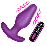 Vibrating Silicone Butt Plug with Digital Remote - image 5