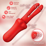 Double Licker Thrusting Silicone Vibrator - image 5