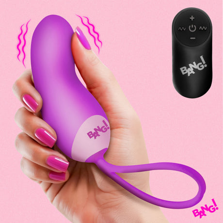 Bang! Silicone Mini G-Spot Vibe with Wireless Remote — Pink - 848518061454