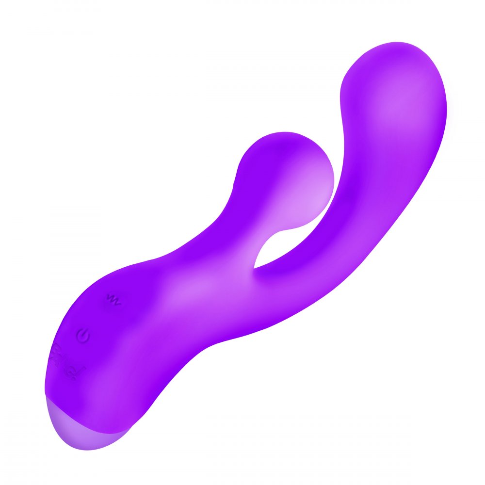 Gyro Rabbit Silicone Vibrator - Purple - image 5