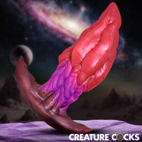 Creature Cocks Crawler Silicone Butt Plug, Ribbed — 4.3in Insertable - 848518061591