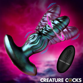 Octo-Squirm Vibrating and Squirming Silicone Anal Plug - image 1