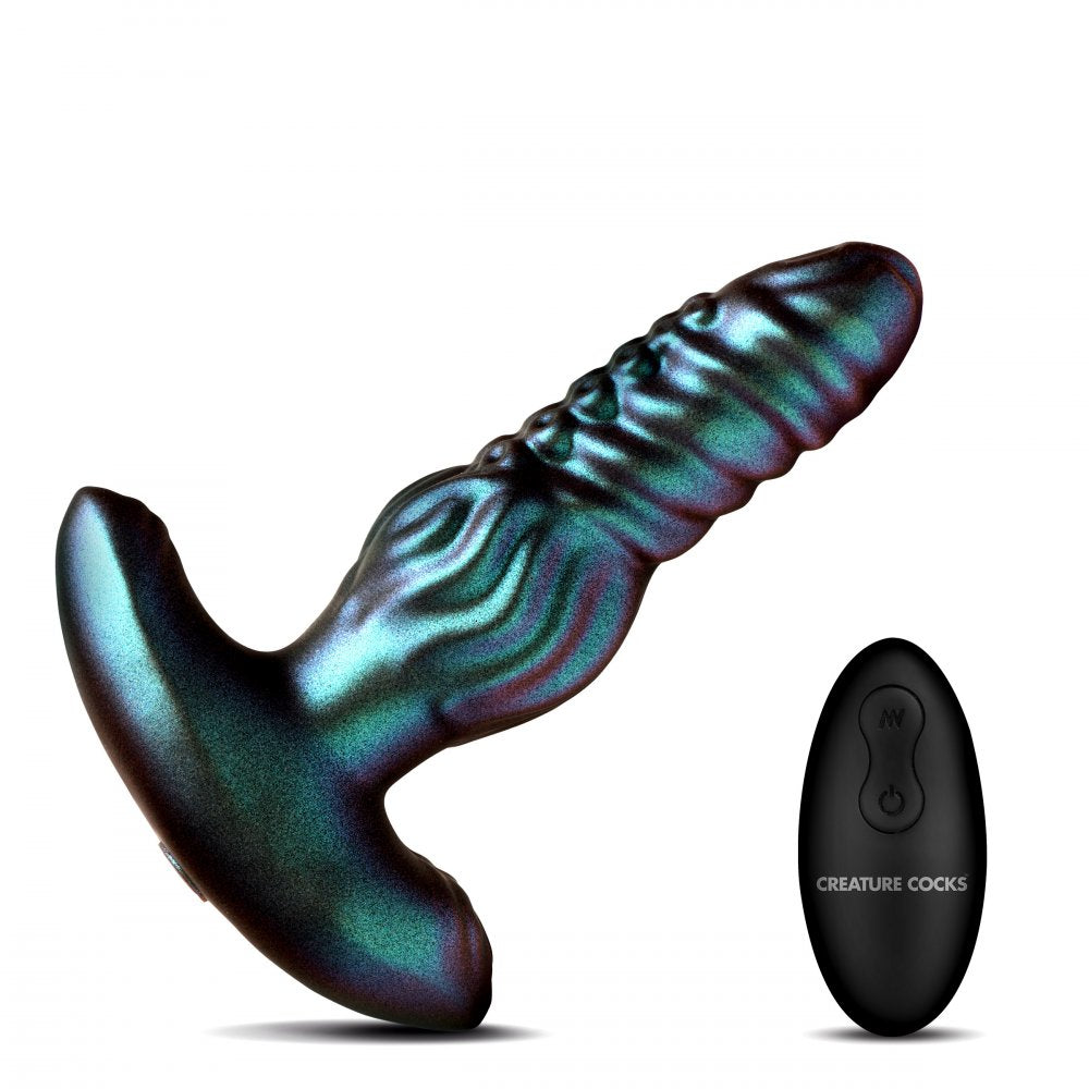 Octo-Squirm Vibrating and Squirming Silicone Anal Plug - image 5