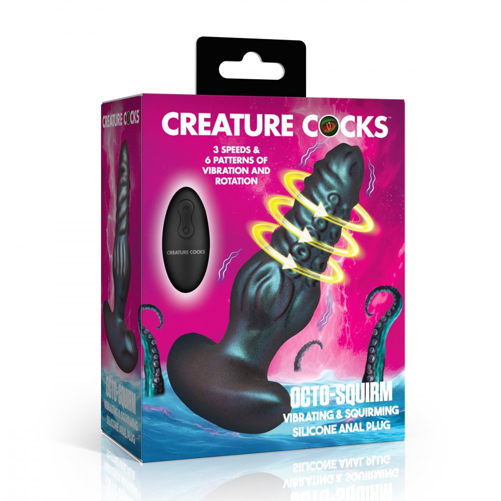 Octo-Squirm Vibrating and Squirming Silicone Anal Plug - image 6