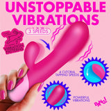 Clit Tapping Vibrating Rabbit - Pink - image 2