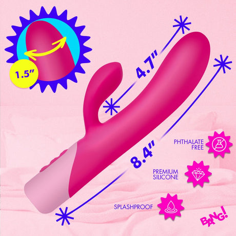 Clit Tapping Vibrating Rabbit - Pink - image 4