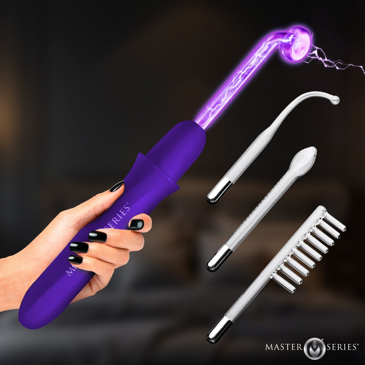 Elektrawand Rechargeable Violet Wand with Attachments - by Master Series