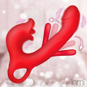 Kissing and Flicking Silicone Vibrator - image 1
